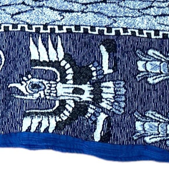 Stunning Myan Montezuma And Aztec Pyramid Blanket/Throw - Picture 9 of 9